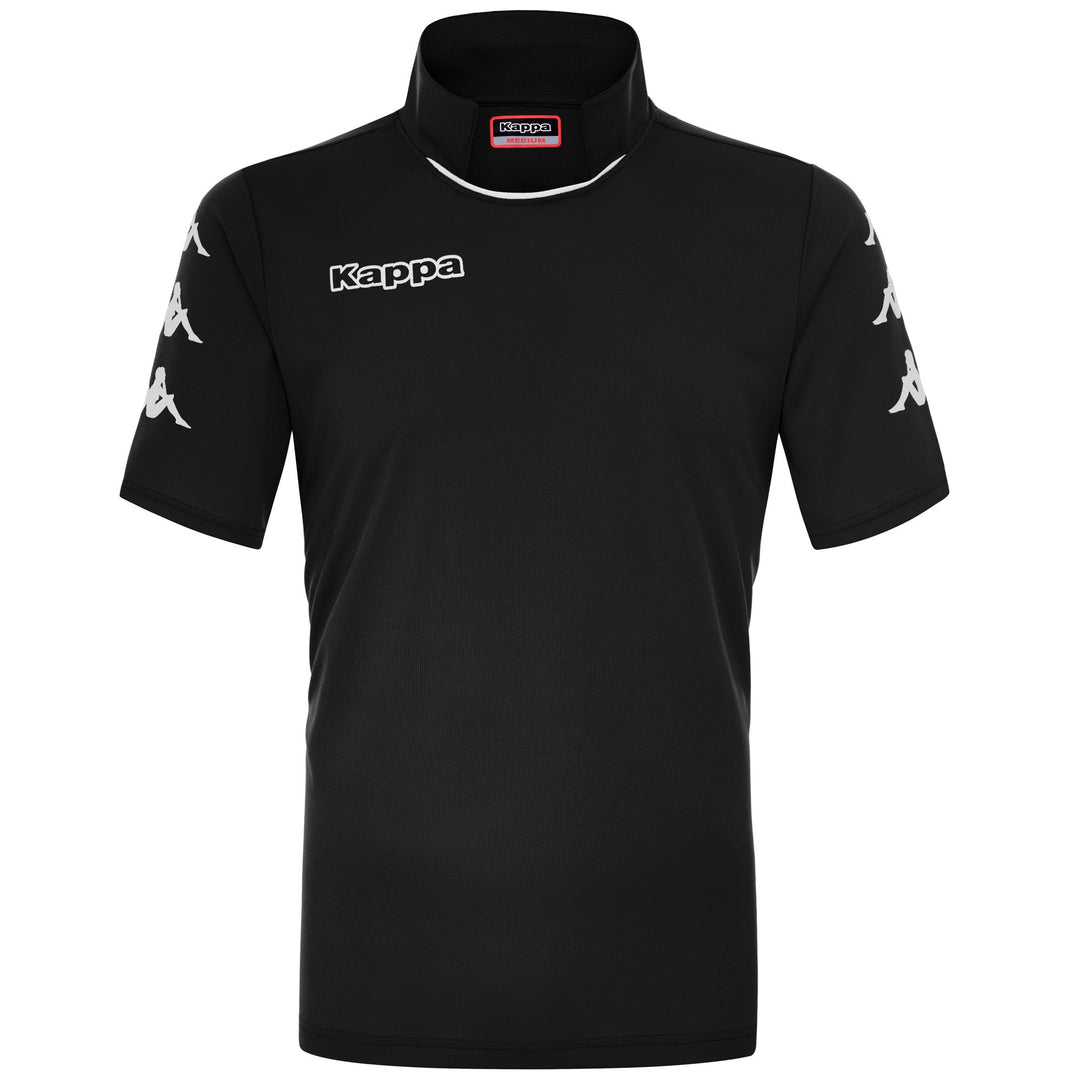 Black White Men's Football Polo Shirt for Training and Games 01