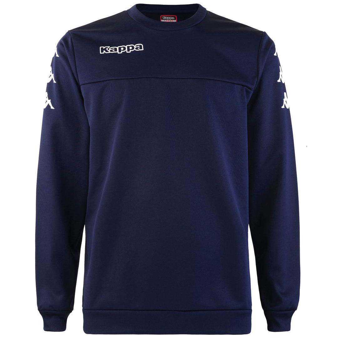 Marine Blue Men's Football Fleece Training Jumper 01