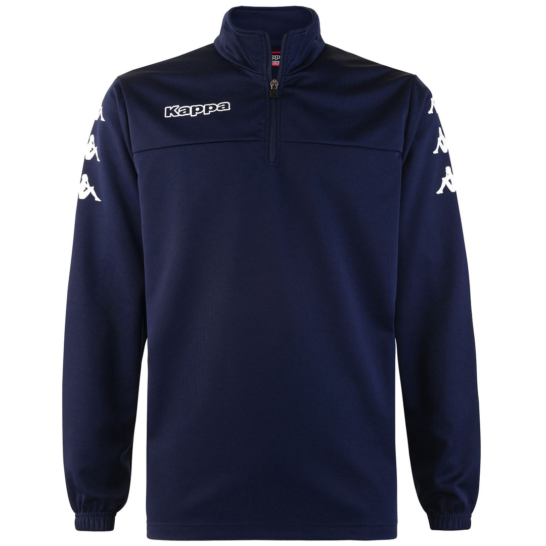 Marine Blue Men's Football Fleece Jumper. 01