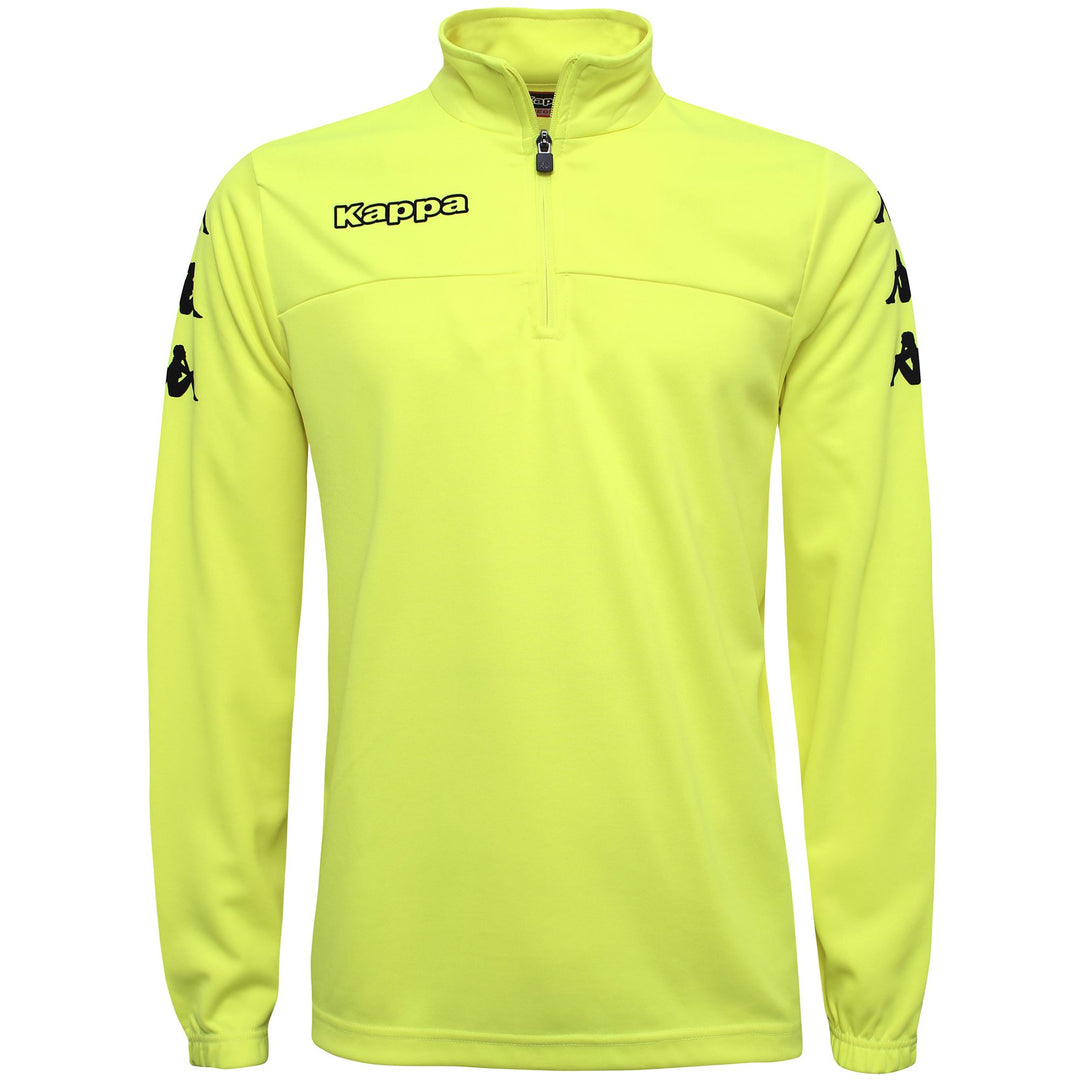 Blazing Yellow Men's Football Training Jumper with Half Zip 01