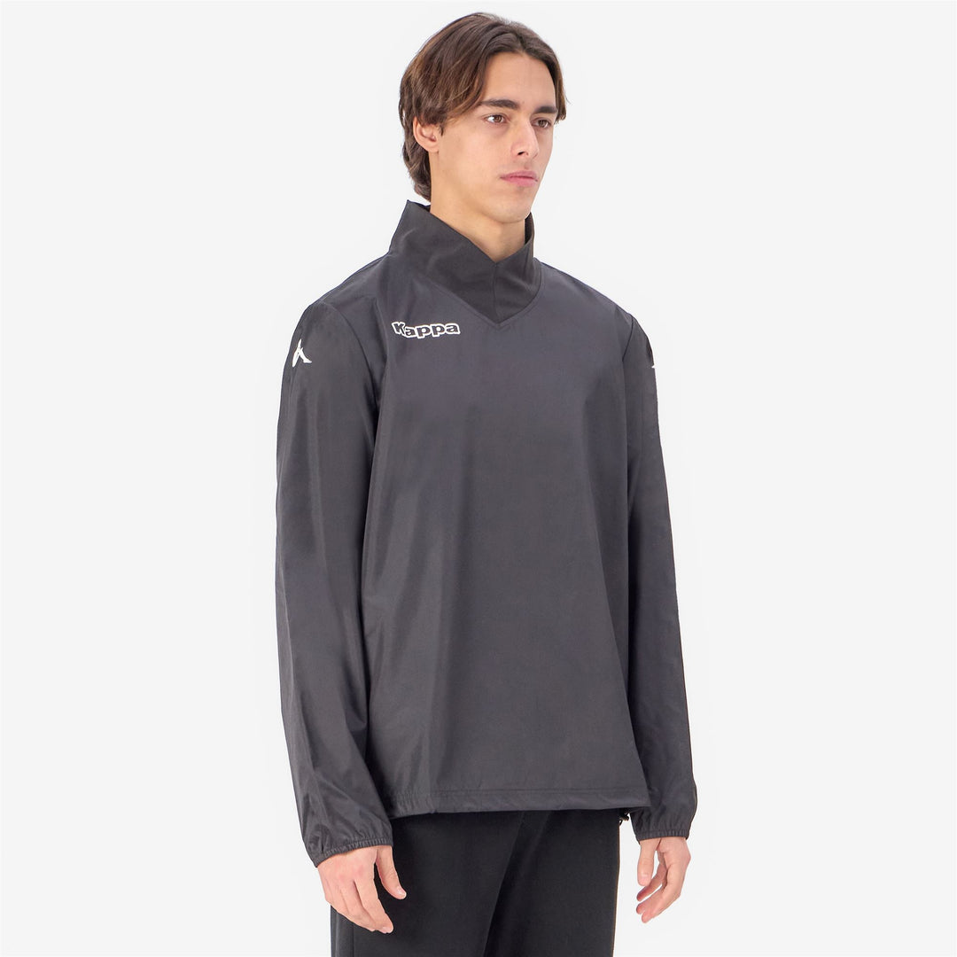 Black Men's Football Fleece Jumper. main