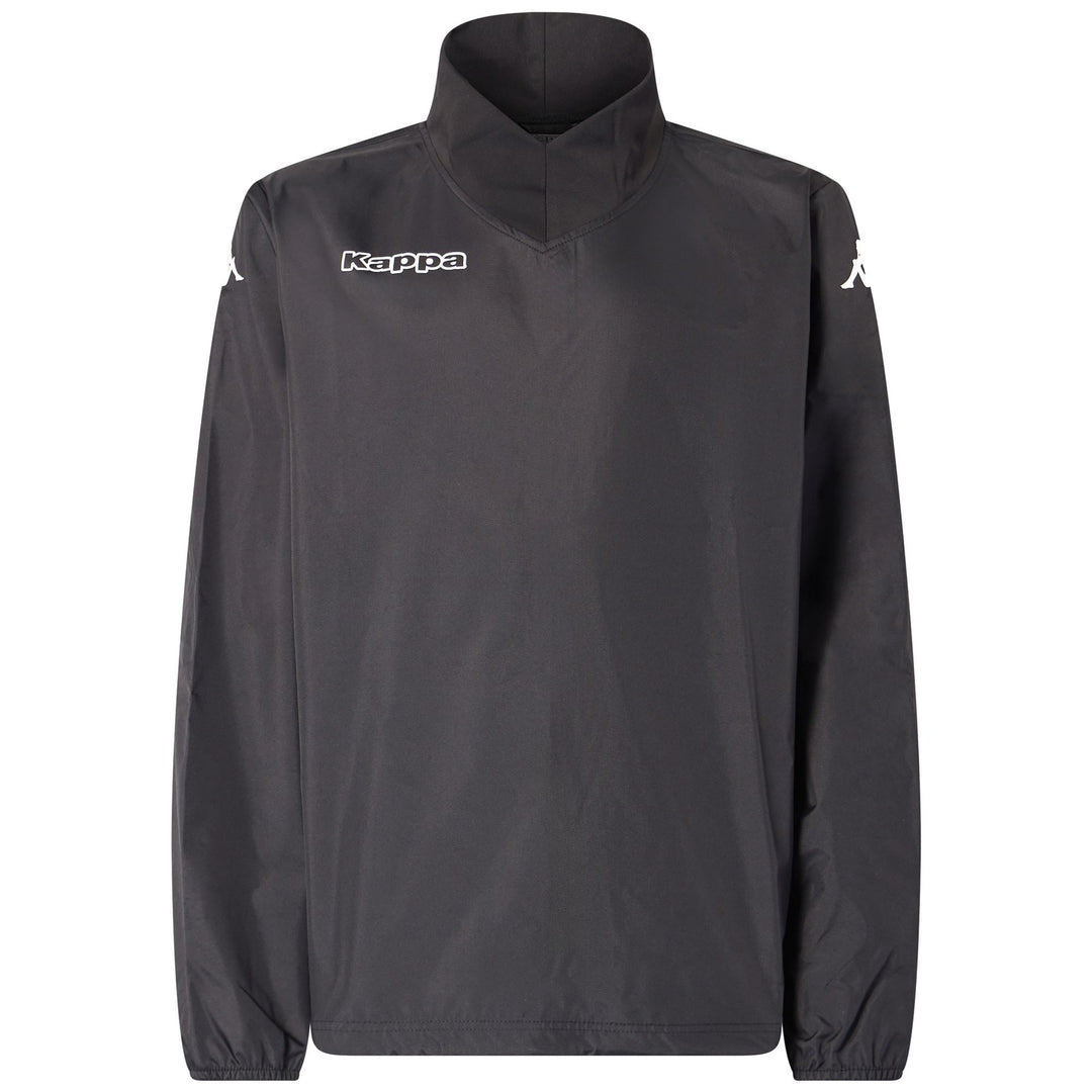 Black Men's Football Fleece Jumper. 01