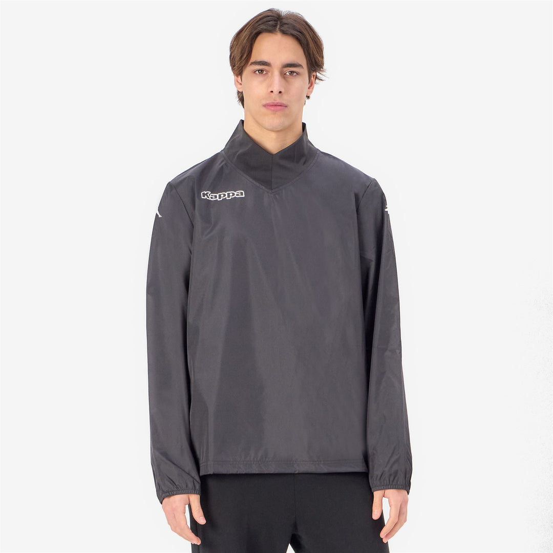 Black Men's Football Fleece Jumper. main