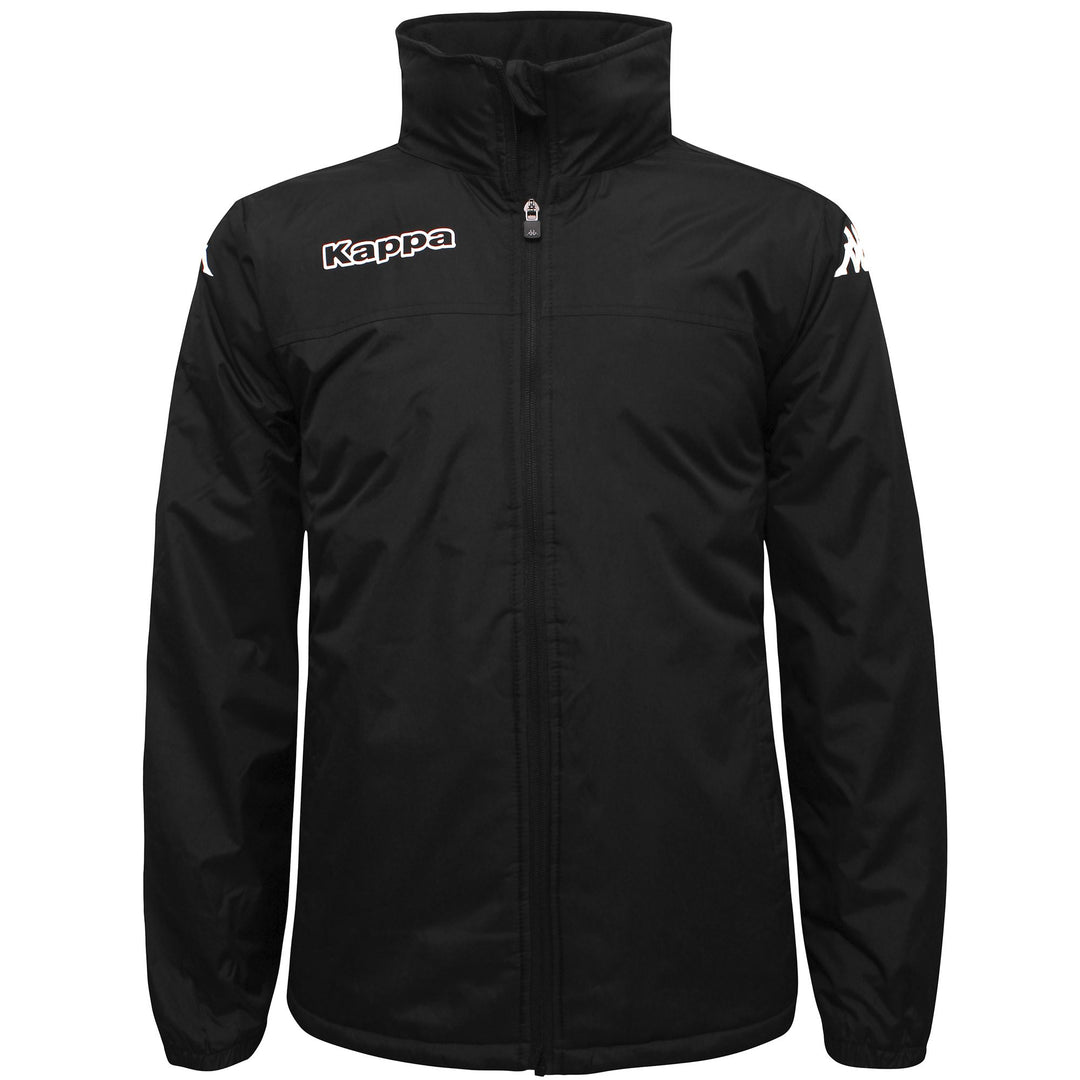 Black Men's Regular Fit Padded Training Jacket with Water Protection 01