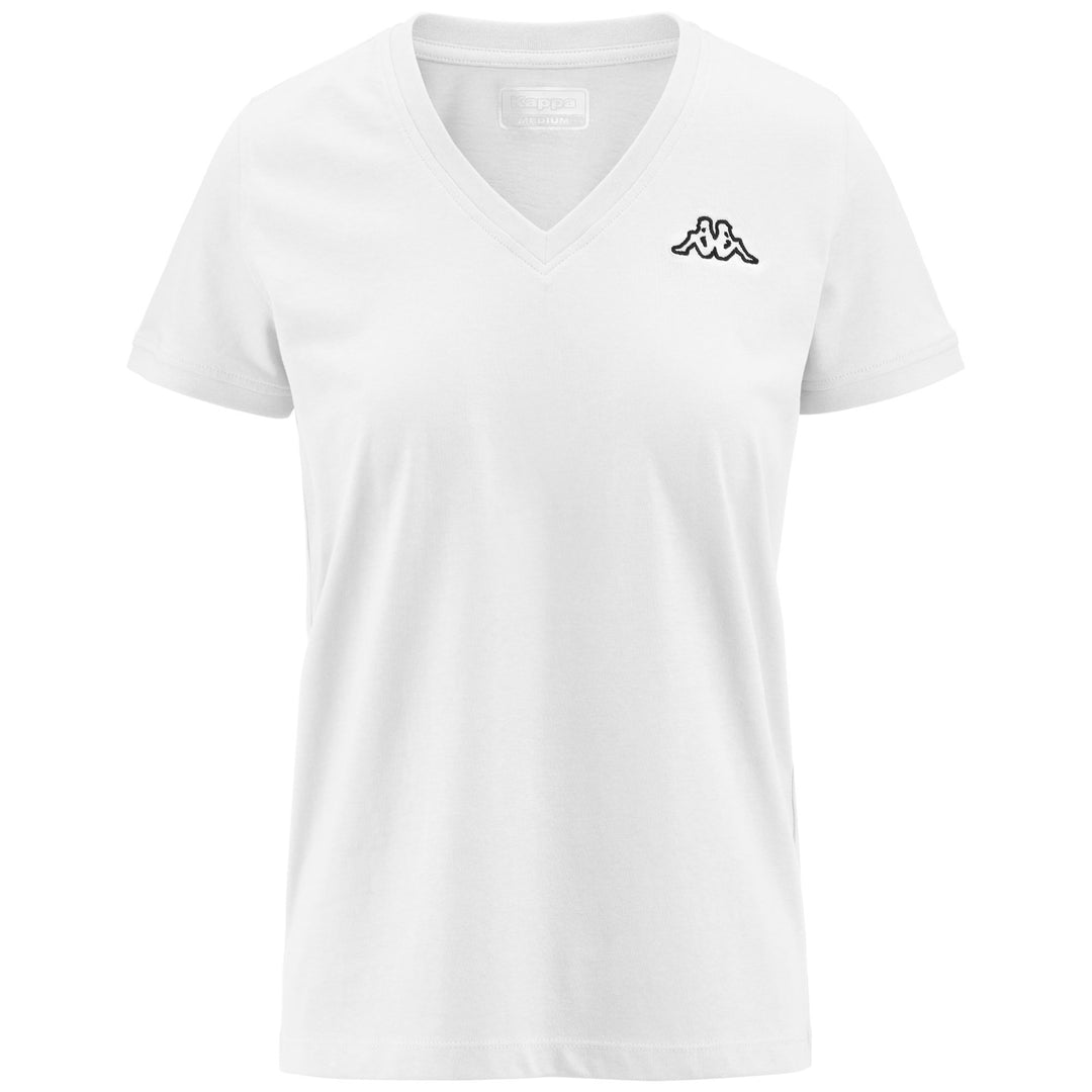 Grey White Women's Sportstyle Cotton T-Shirt 01