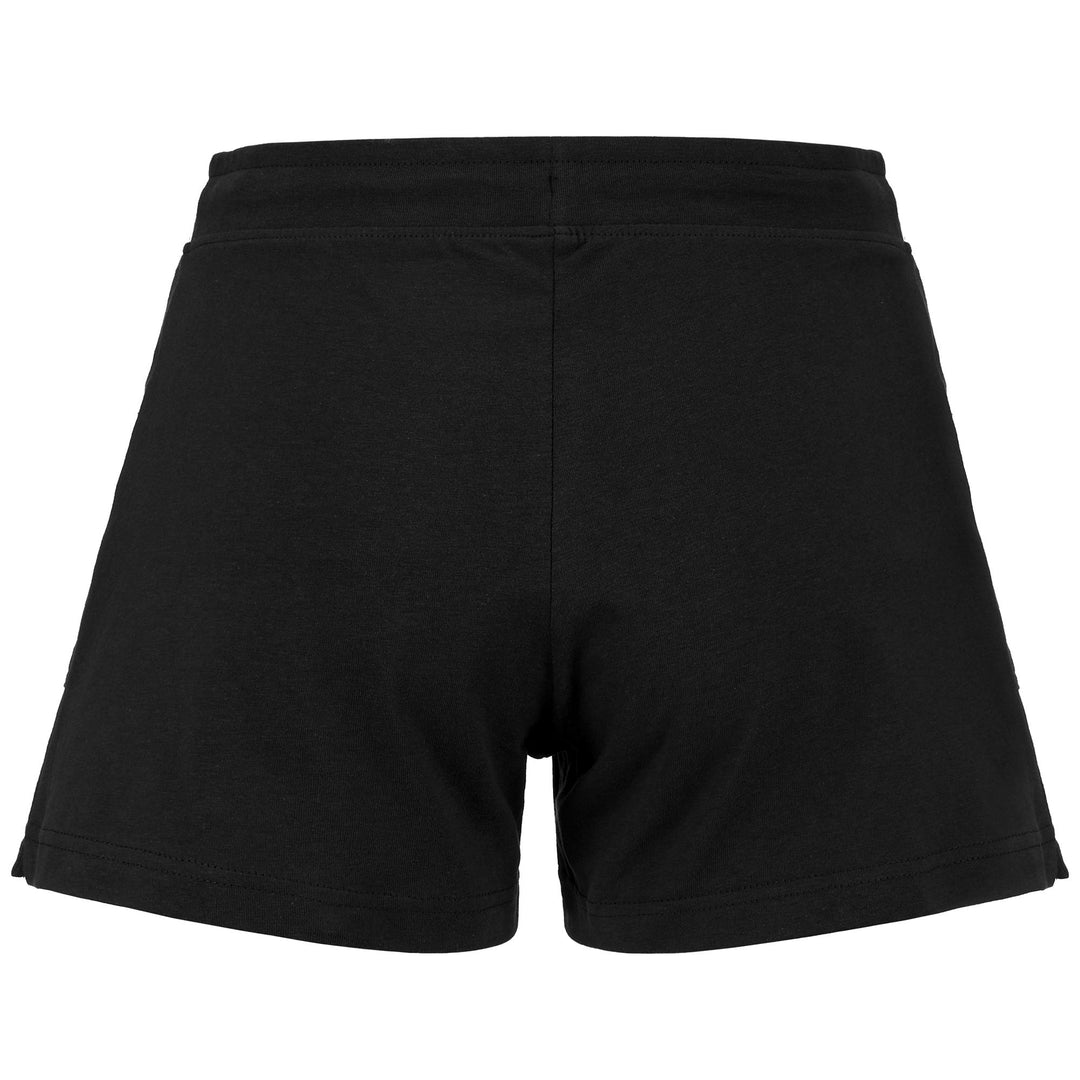 Short de sport noir pour femme, coupe classique, en jersey. main