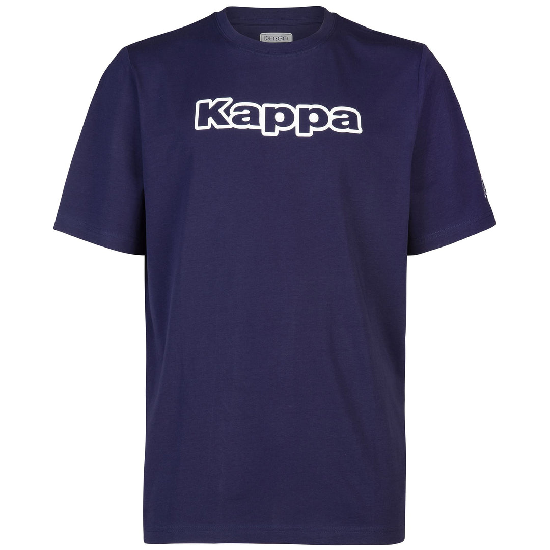 T-shirt de sport bleu pour homme, coupe classique, en coton 01