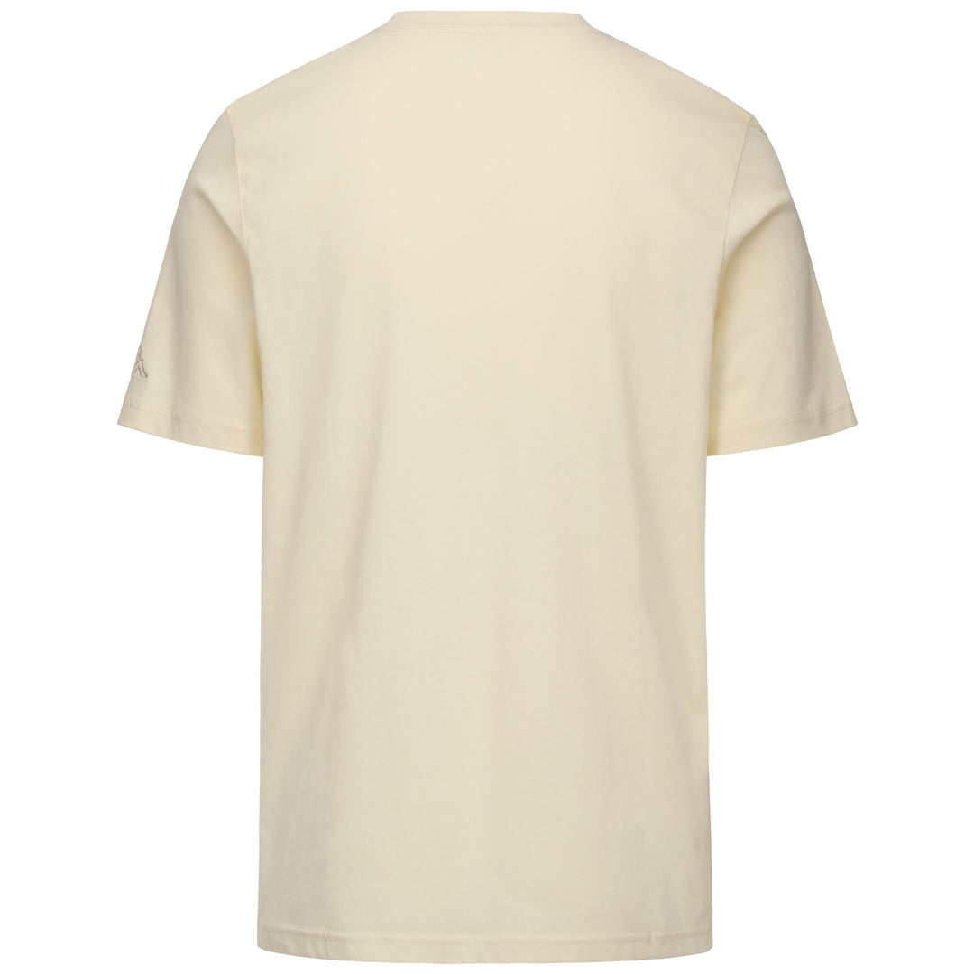 White Men's Regular Fit Logo T-Shirt with Round Neck main