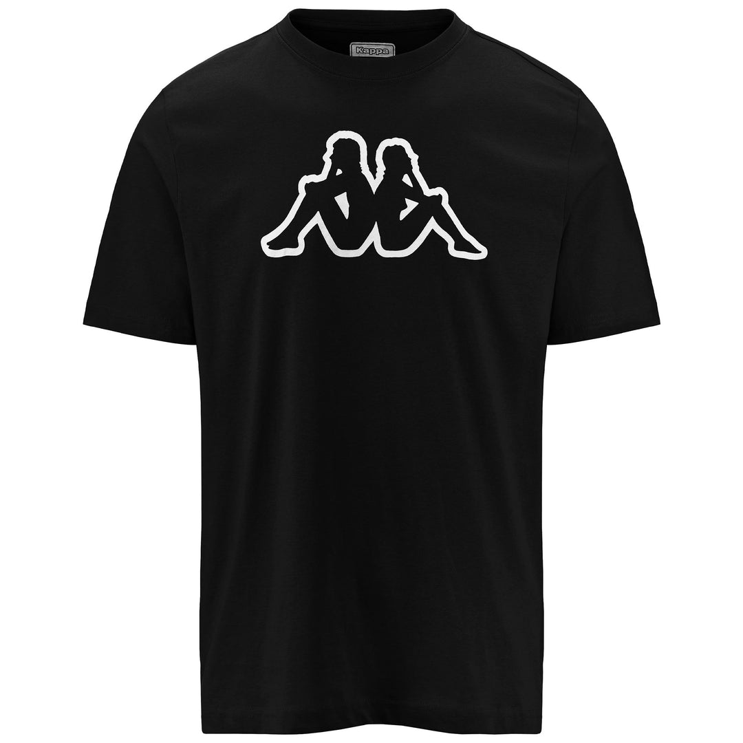 Black Men's Sportstyle Cotton T-Shirt with Logo 01