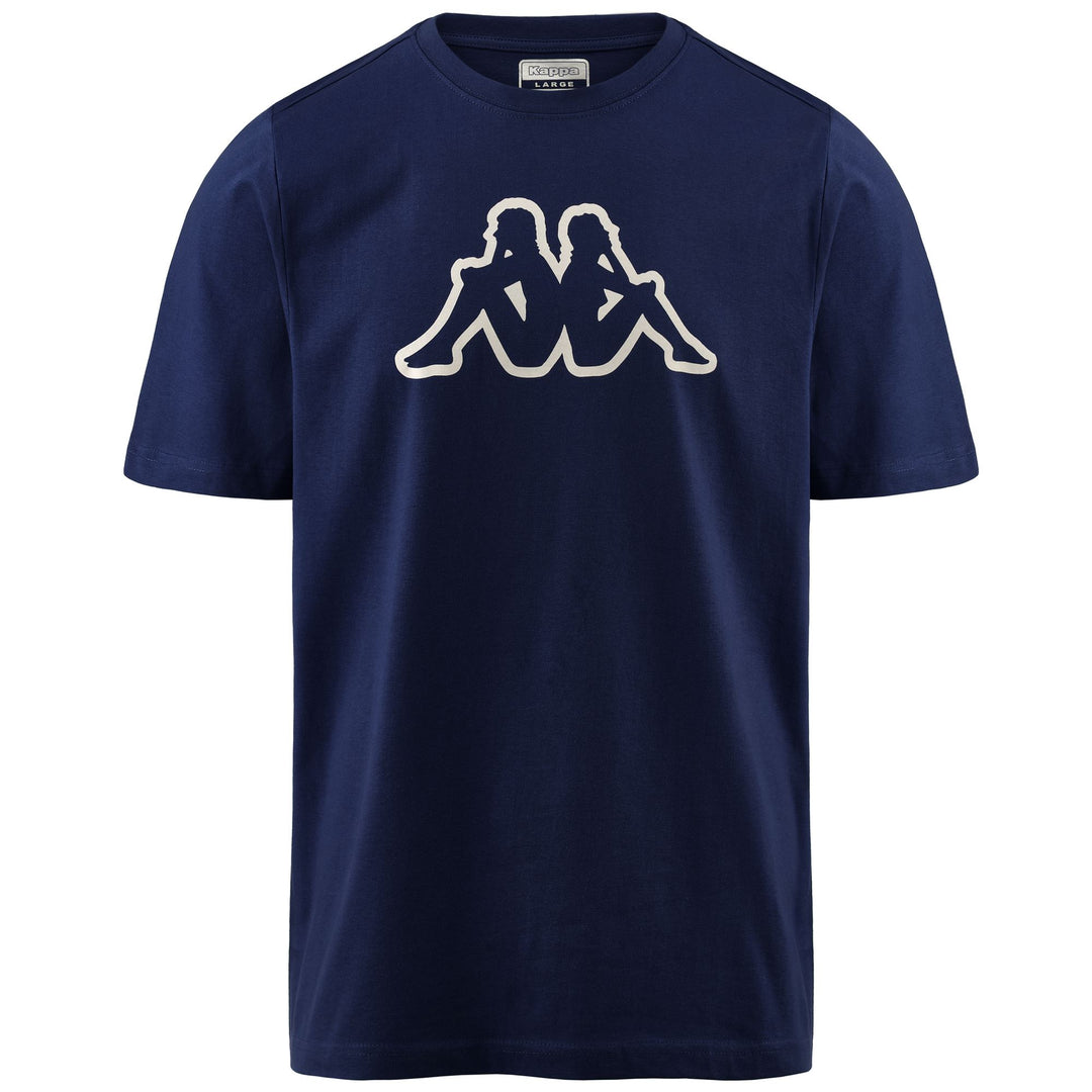 Camiseta deportiva de algodón azul marino para hombre con logotipo 01