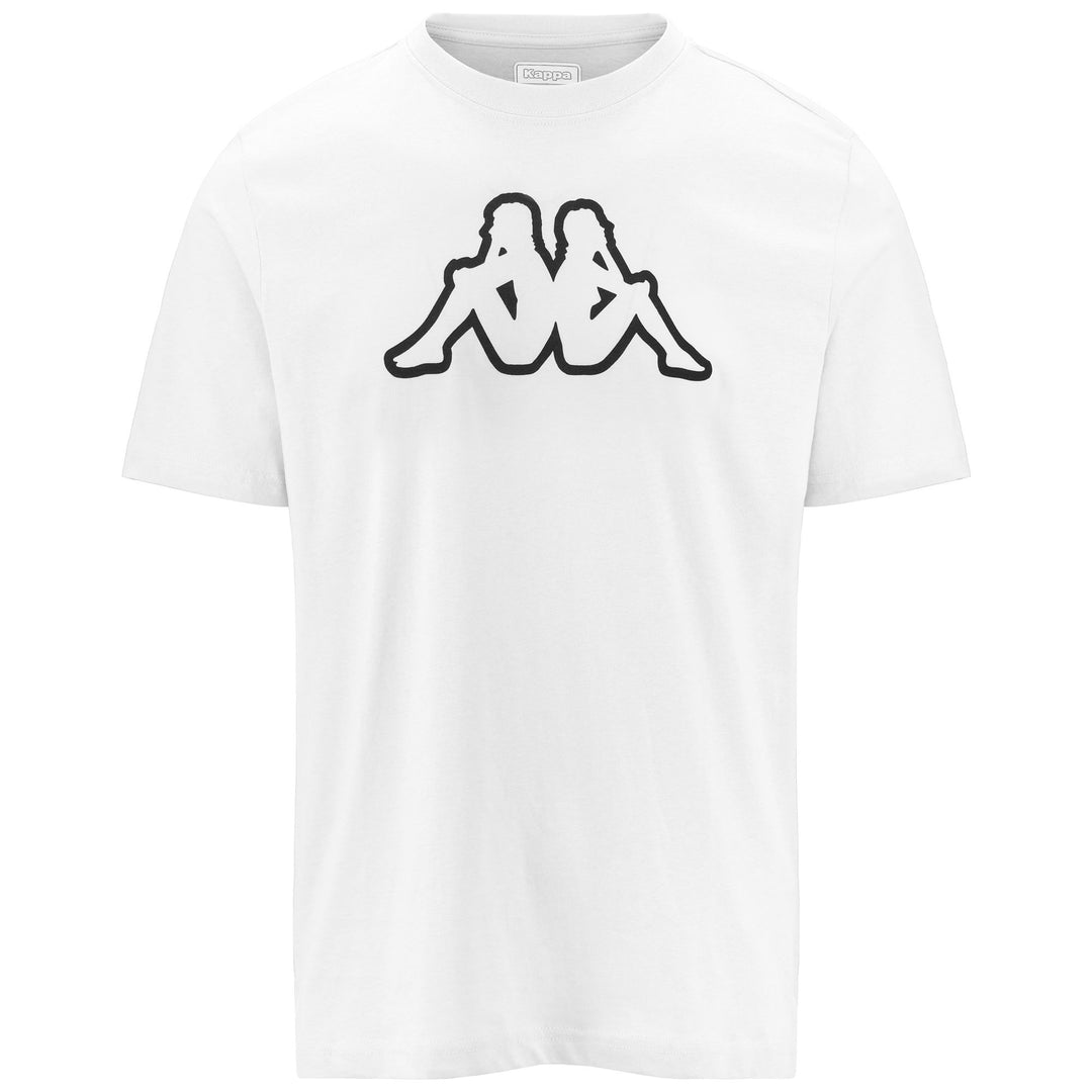 White grey Men's Cotton T-Shirt with Logo 01
