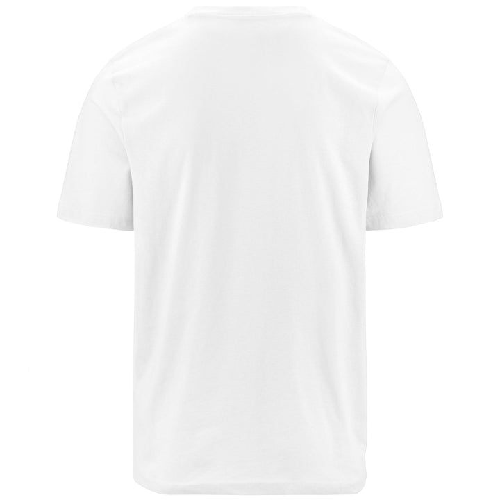 T-ShirtsTop Man LOGO  KORPO CROMEN T-Shirt WHITE-BLACK Dressed Side (jpg Rgb)		