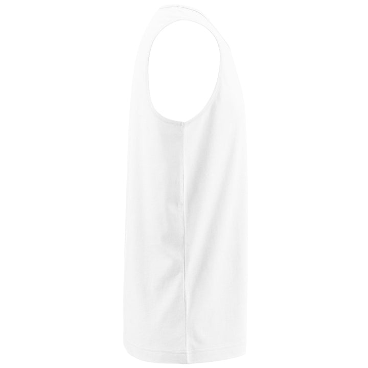 T-ShirtsTop Man LOGO GATAN Tank WHITE Dressed Front (jpg Rgb)	