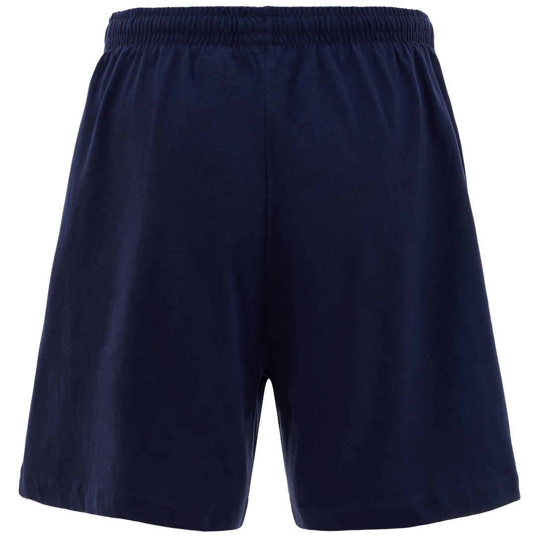 Pantaloncini sportivi da uomo blu a vestibilità regolare in tessuto jersey. main