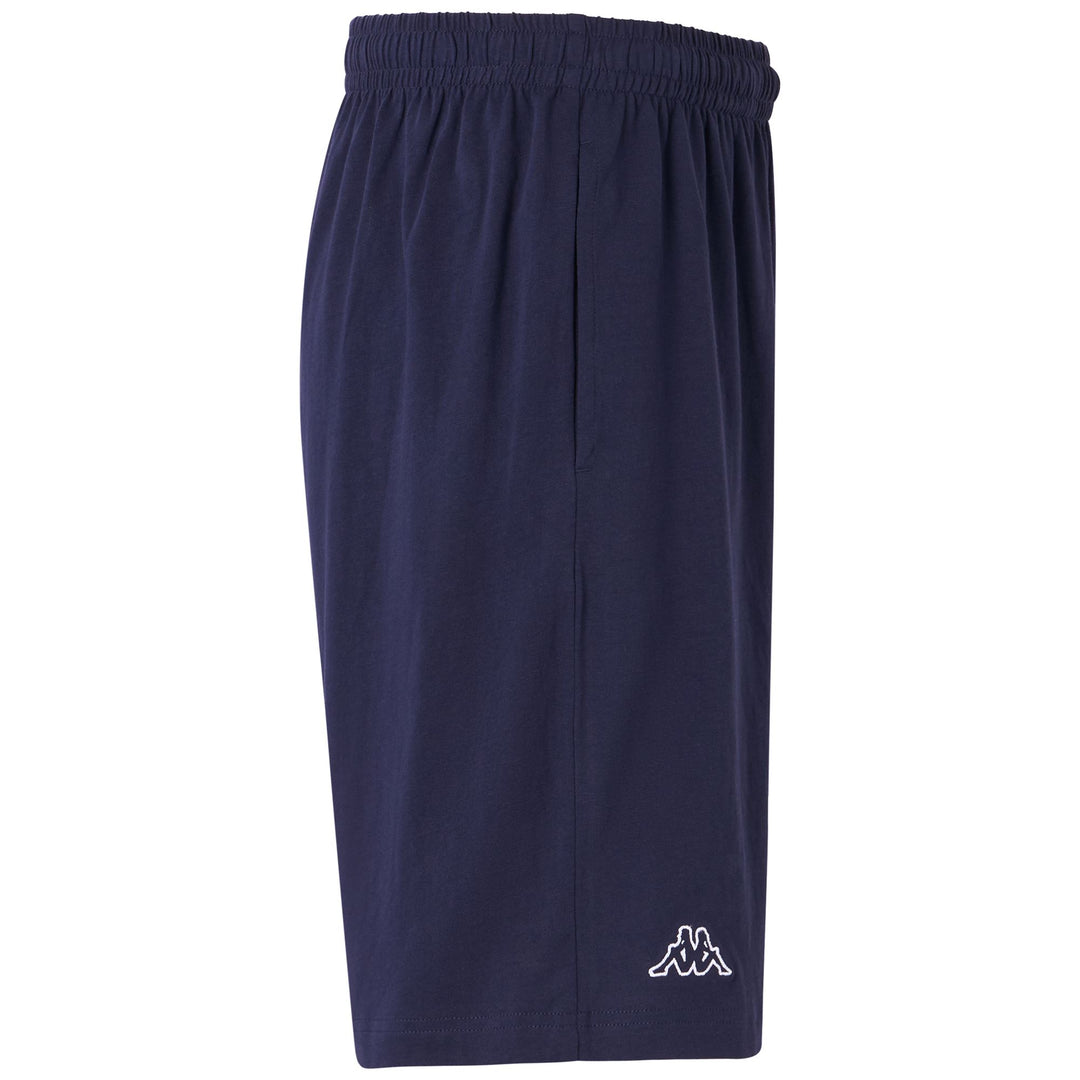 Bermuda de sport bleu pour homme, coupe classique, en jersey. main