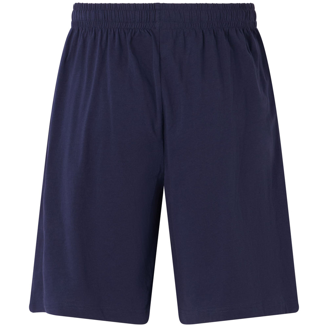 Bermuda de sport bleu pour homme, coupe classique, en jersey. main