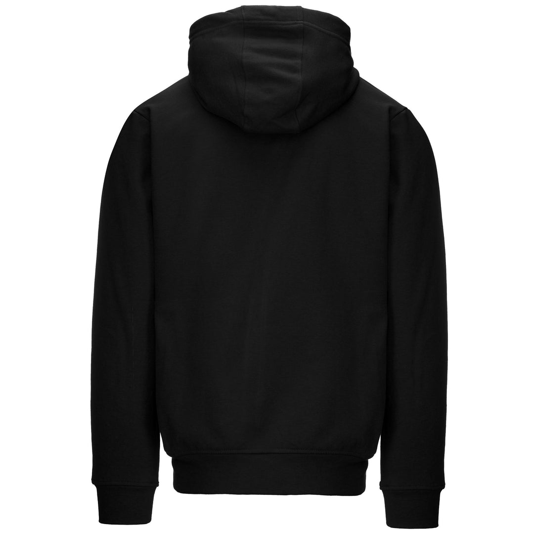Black Men's Regular Fit Hooded Fleece Sweatshirt for Training main
