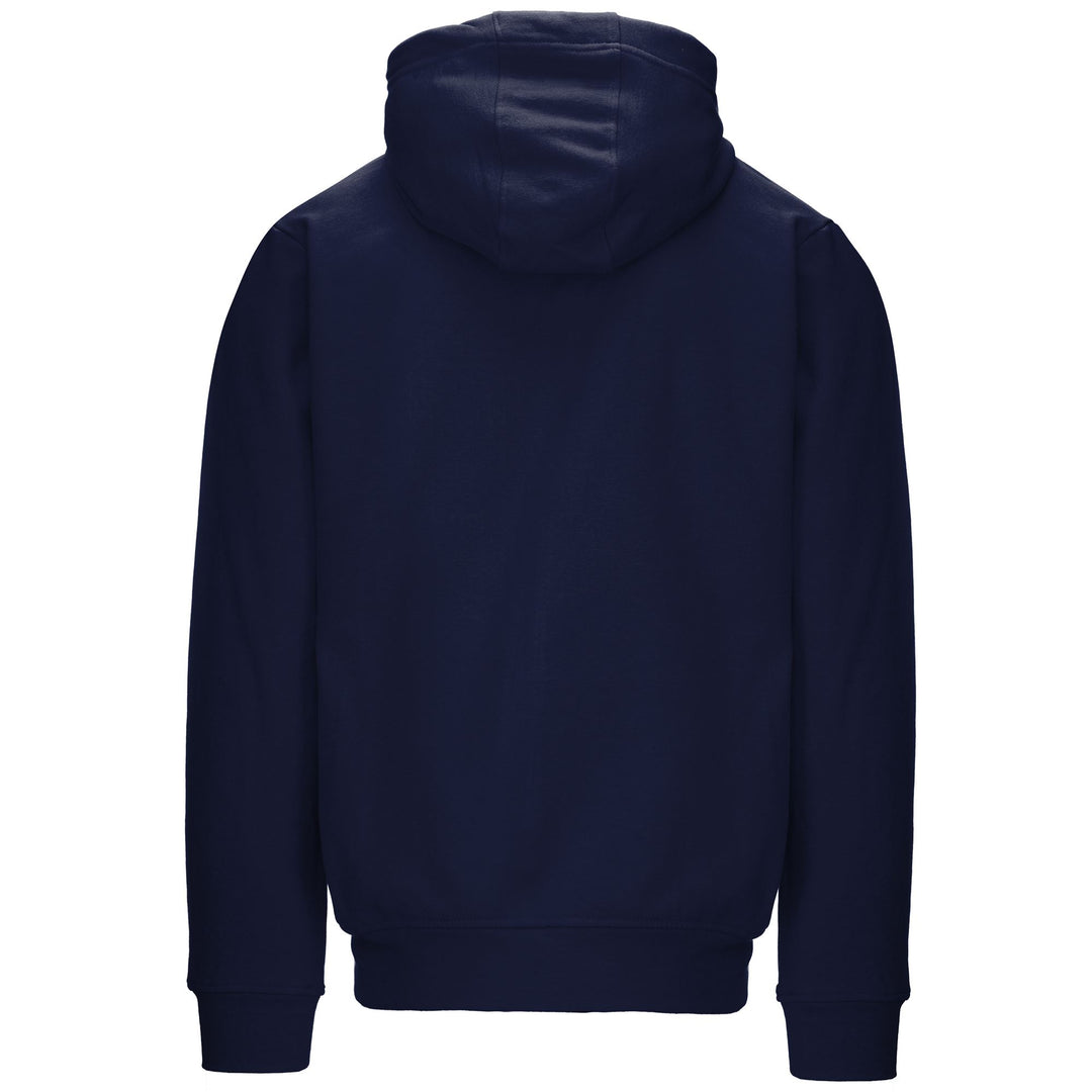Marine Blue Men's Fleece Training Jacket with Hood and Pockets main
