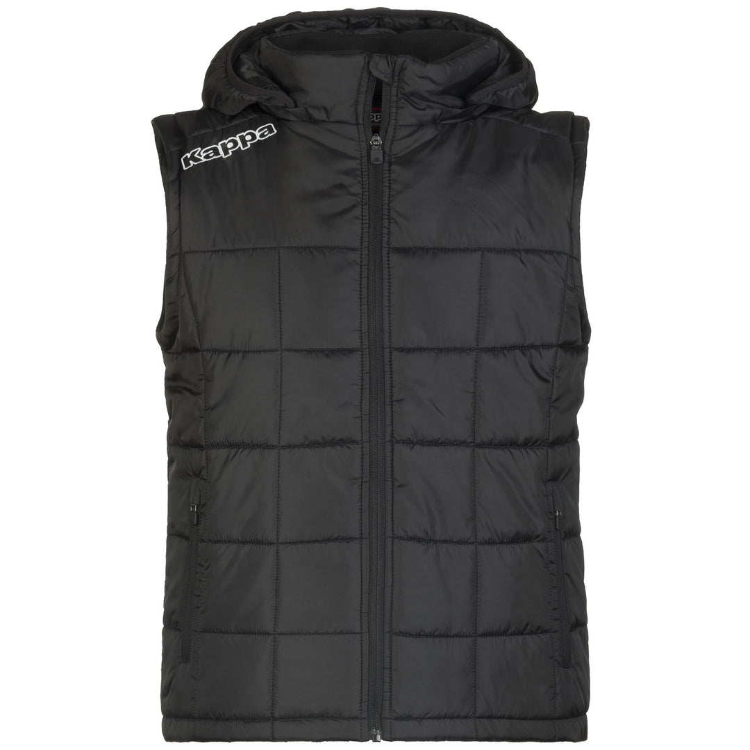 Veste matelassée noire pour homme, coupe classique, idéale pour le football main