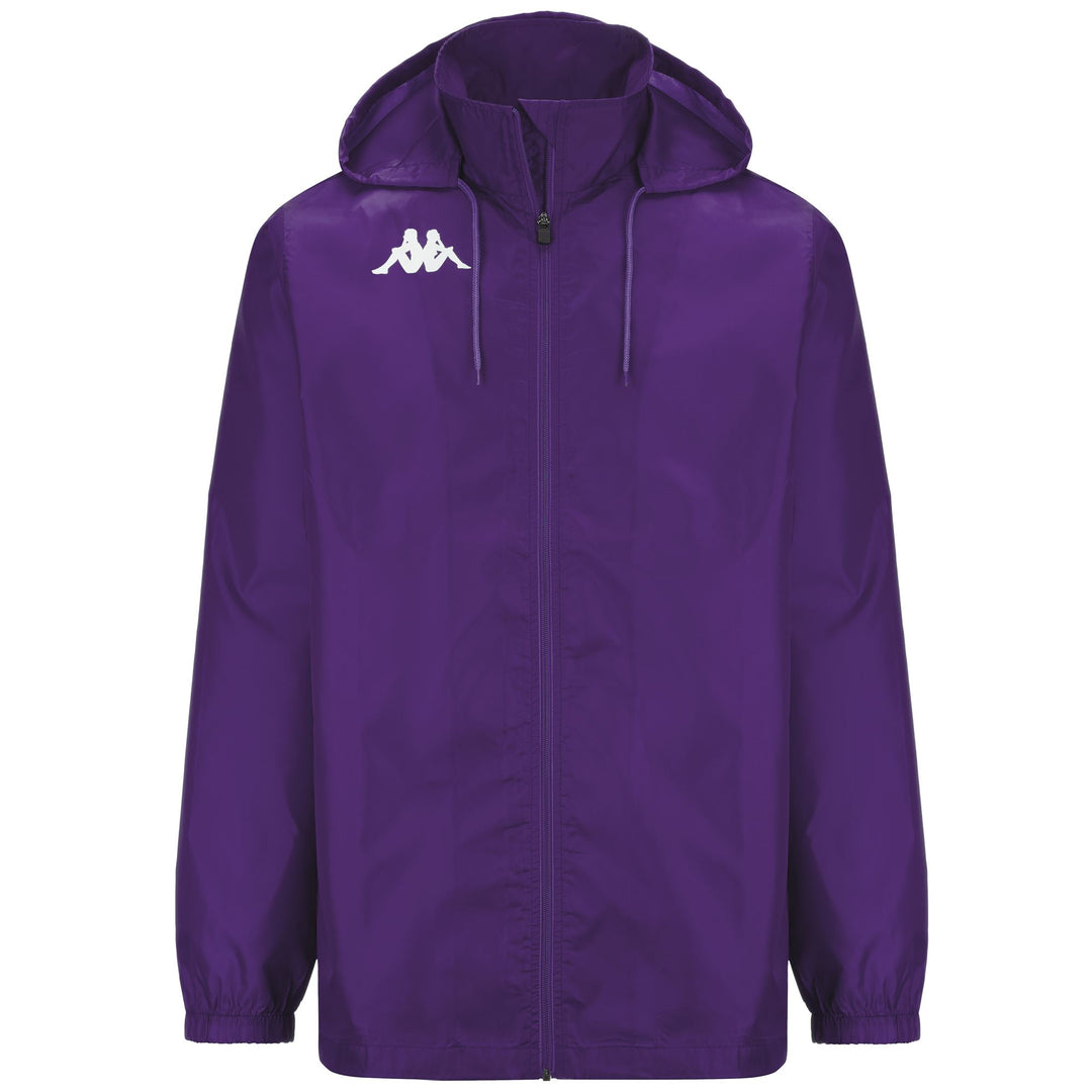 Chaqueta de entrenamiento de fútbol con capucha para hombre color violeta 01