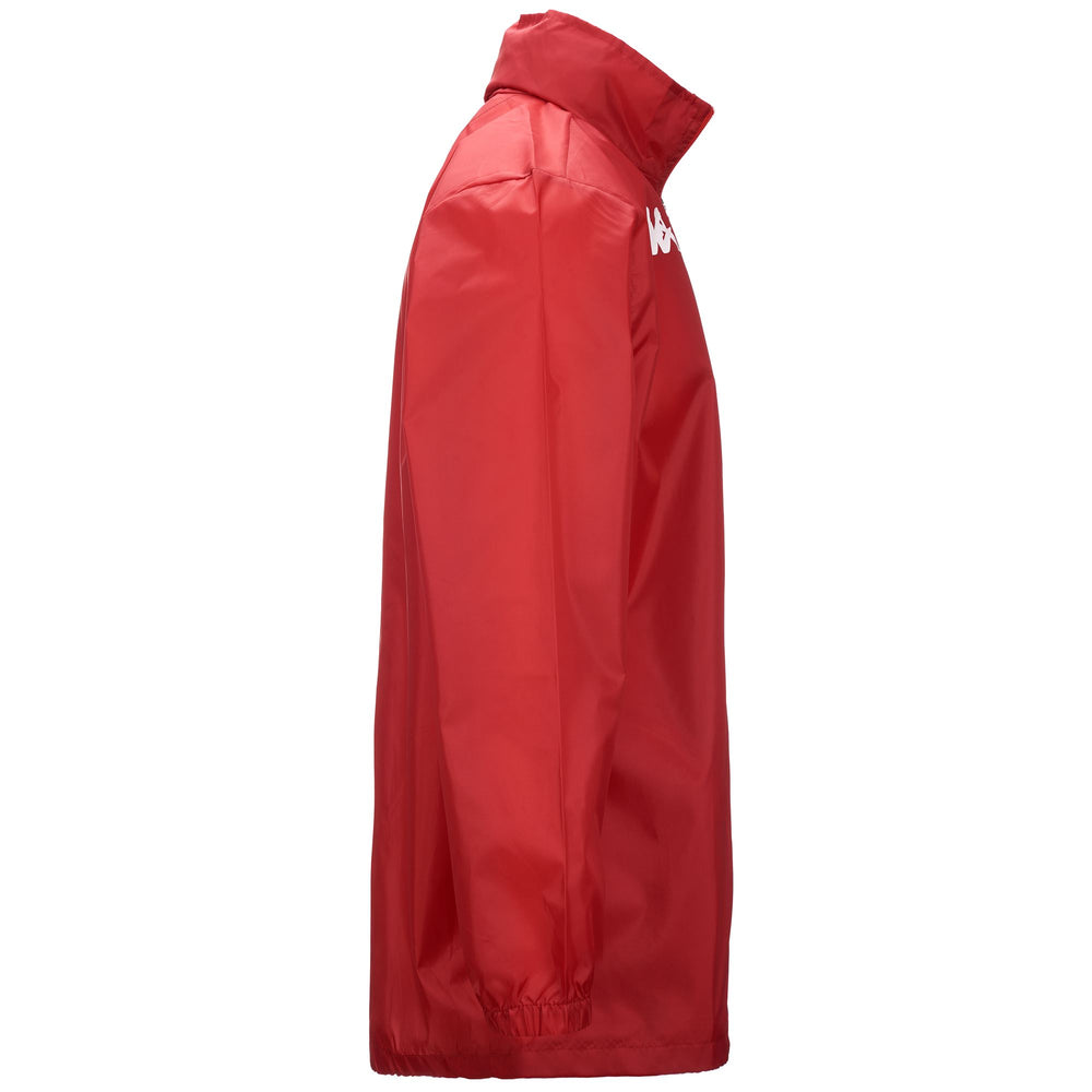 Chaqueta impermeable de entrenamiento funcional de corte regular para hombre color rojo 02