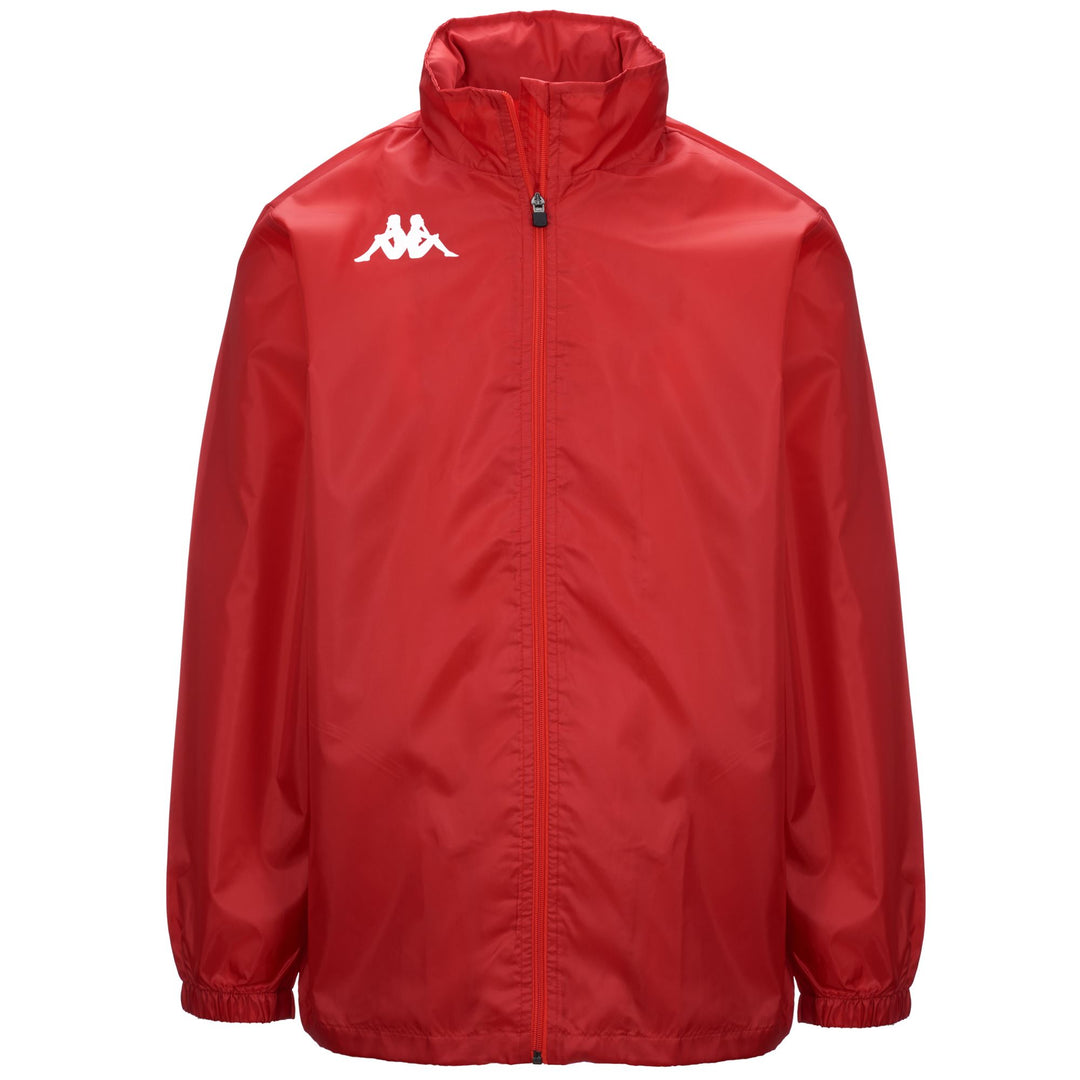 Chaqueta de entrenamiento de fútbol roja de talla media para hombre 01
