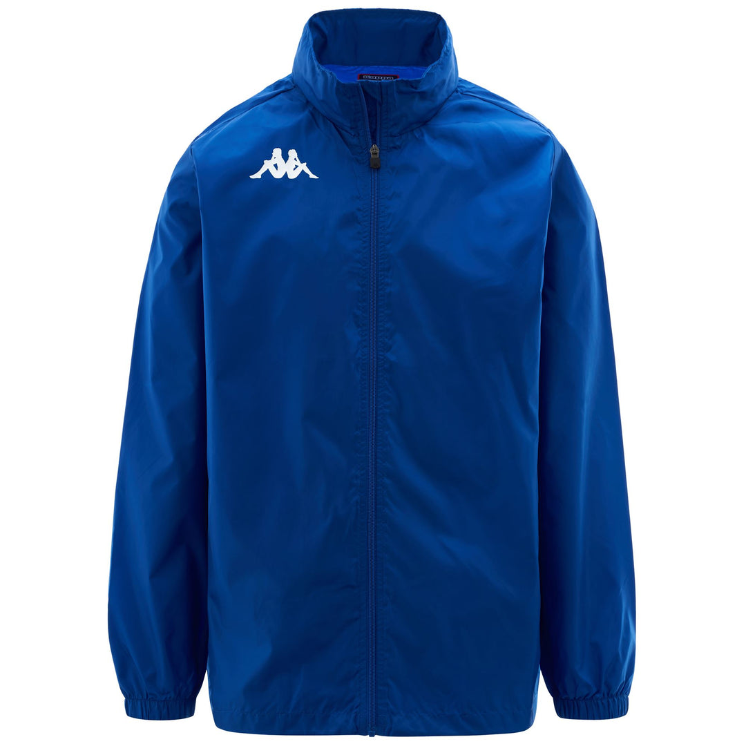 Chaqueta de fútbol de entrenamiento azul real para hombre con capucha 01