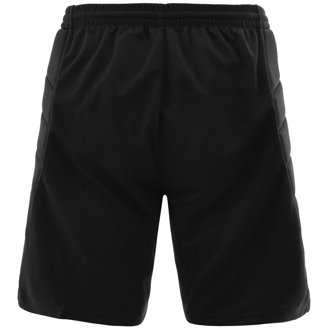 Short de gardien de but noir pour homme, coupe ajustée, en maille épaisse main