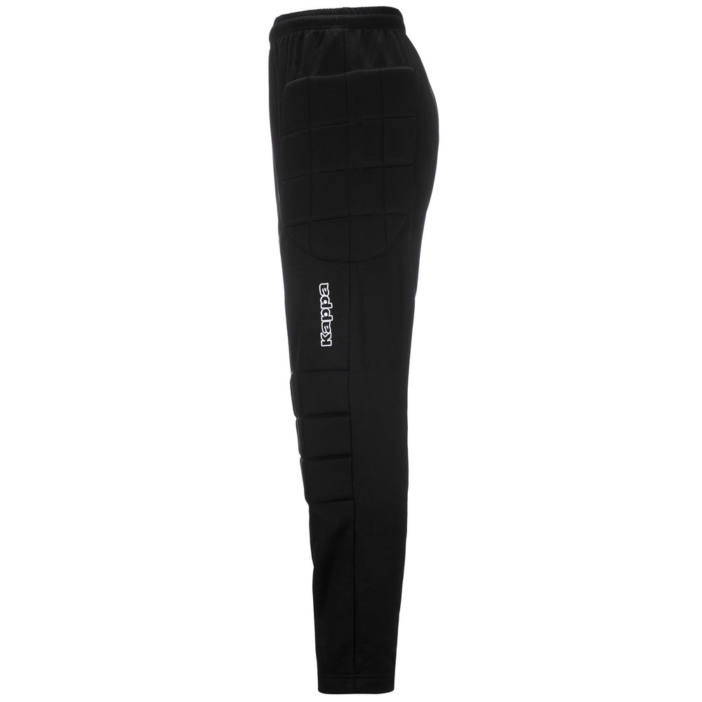 Black Men's Slim Fit Goalkeeper Pants in Heavy Knitted Fabric 02