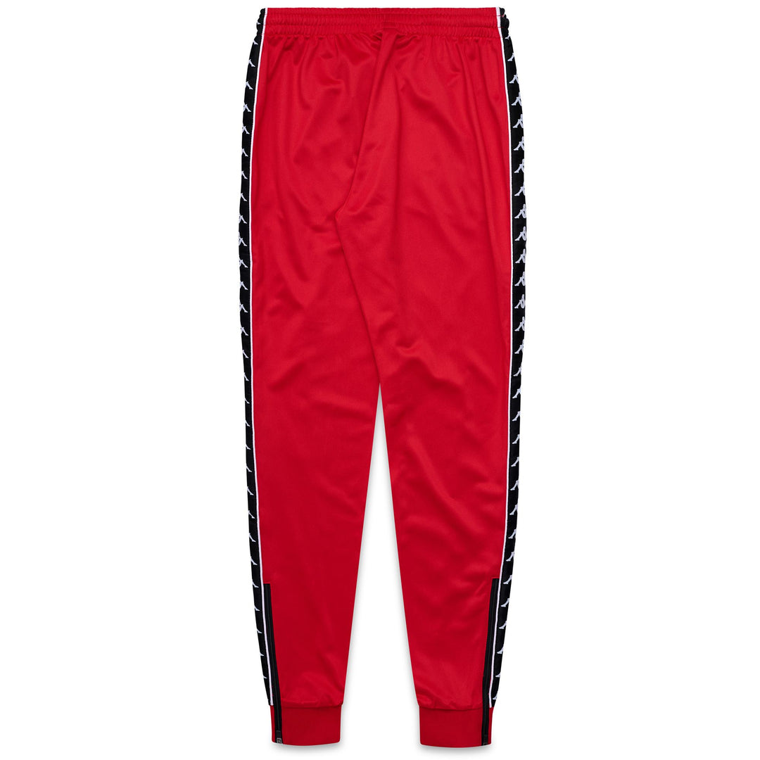 Men's Red Slim Fit Sportswear Trousers in Brushed Tricot main