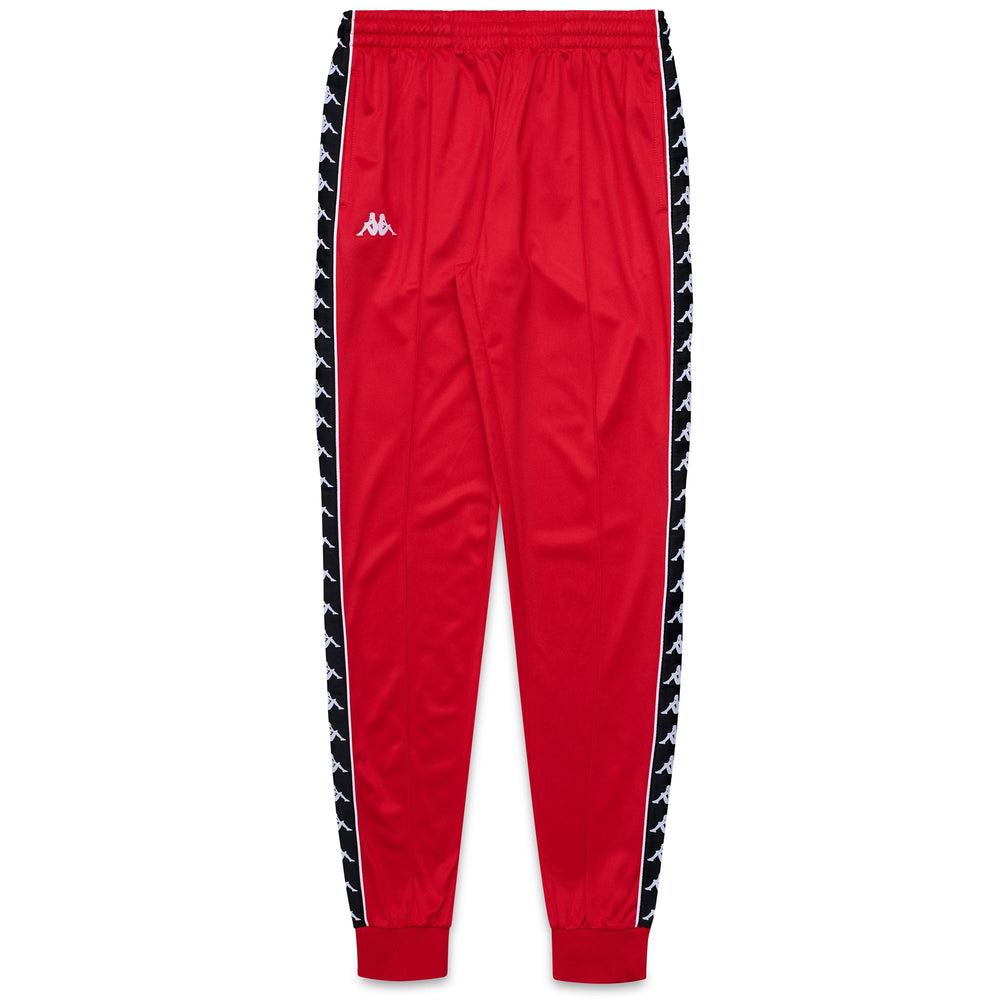 Pantaloni sportivi slim fit da uomo rossi in tricot spazzolato 02
