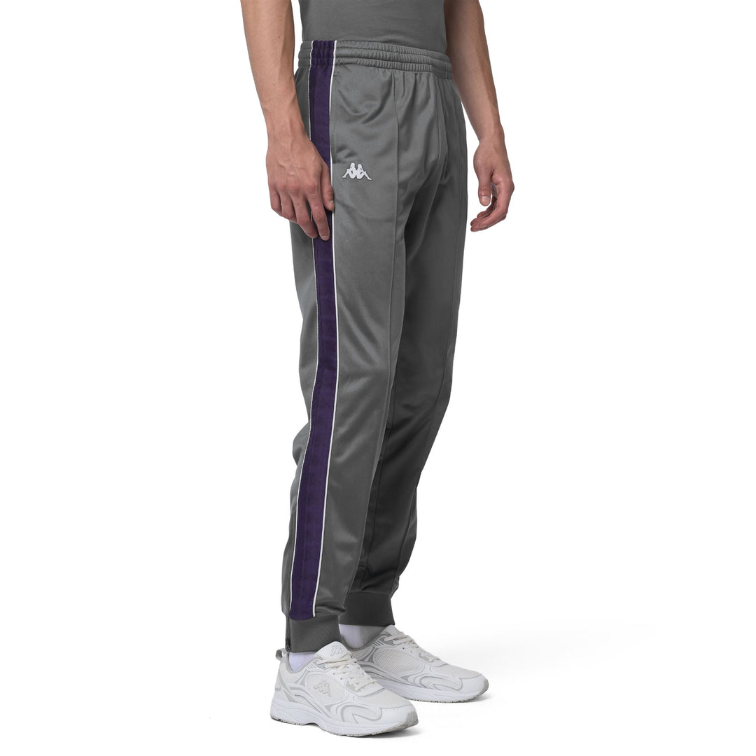 Grey Men's Slim Fit Sportswear Pants in Brushed Tricot main