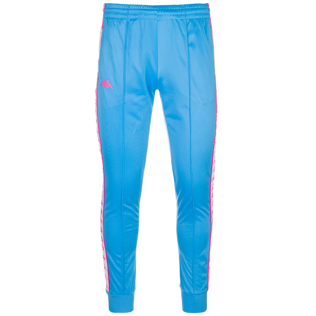 Pants Man 222 BANDA   RASTORIA SLIM Sport Trousers BLUE BONNIE - WHITE - FUCHSIA LT Photo (jpg Rgb)			
