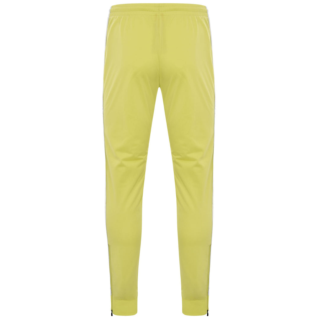 Pants Man 222 BANDA   RASTORIA SLIM Sport Trousers GREEN LIME-WHITE-GREY LT Dressed Side (jpg Rgb)		
