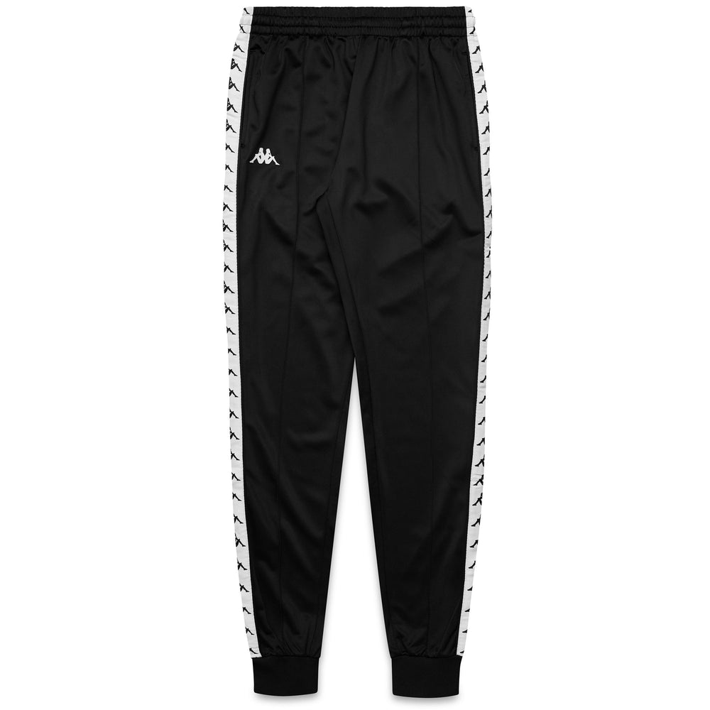 Pantalones deportivos para hombre negros de corte ajustado en tricot cepillado 02