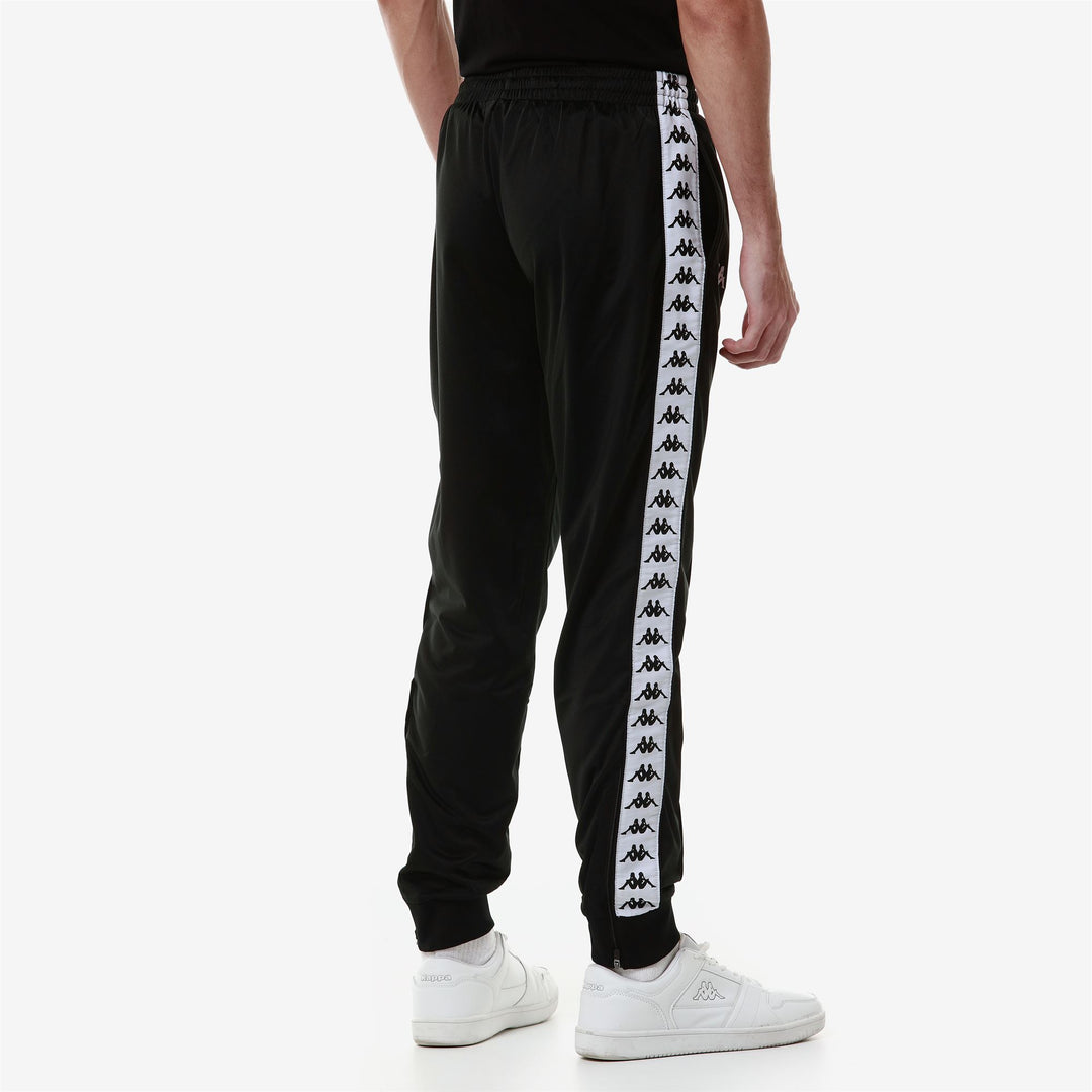 Slim Fit Men's Black Sportswear Pants in Brushed Tricot main