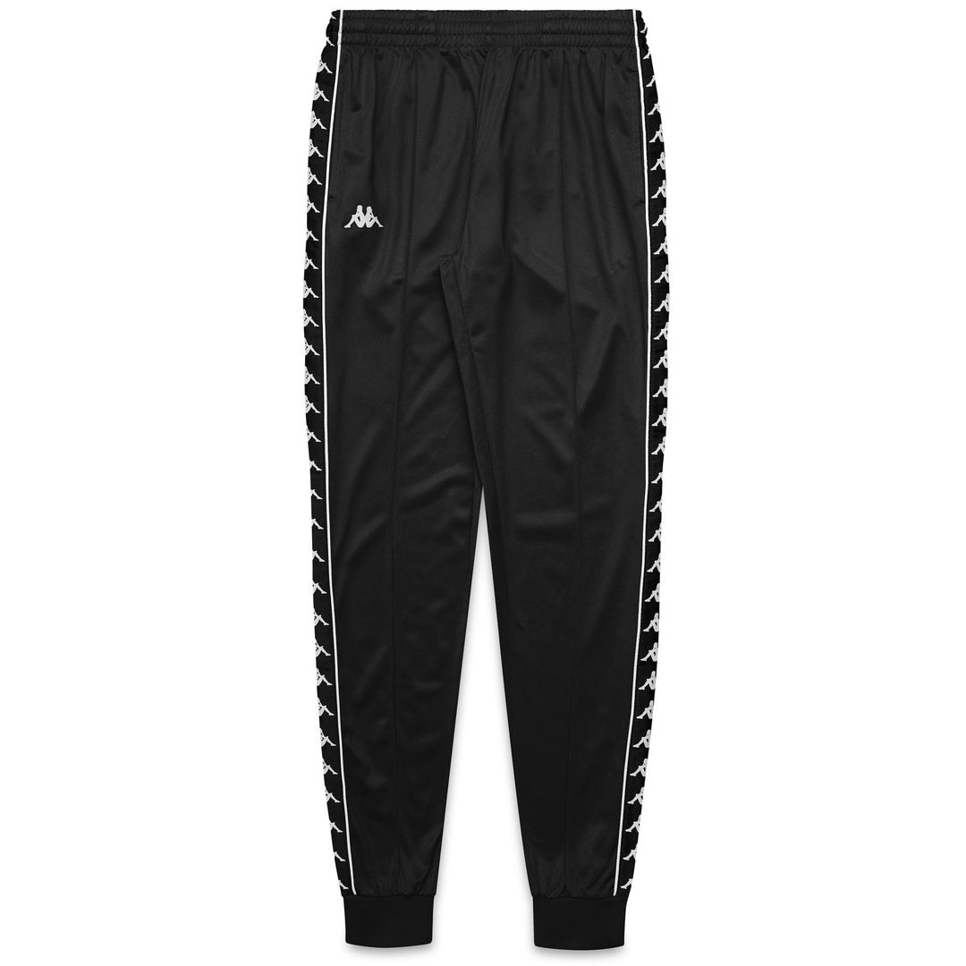 Black Men's Slim Fit Sportswear Tricot Pants with Side Pockets main