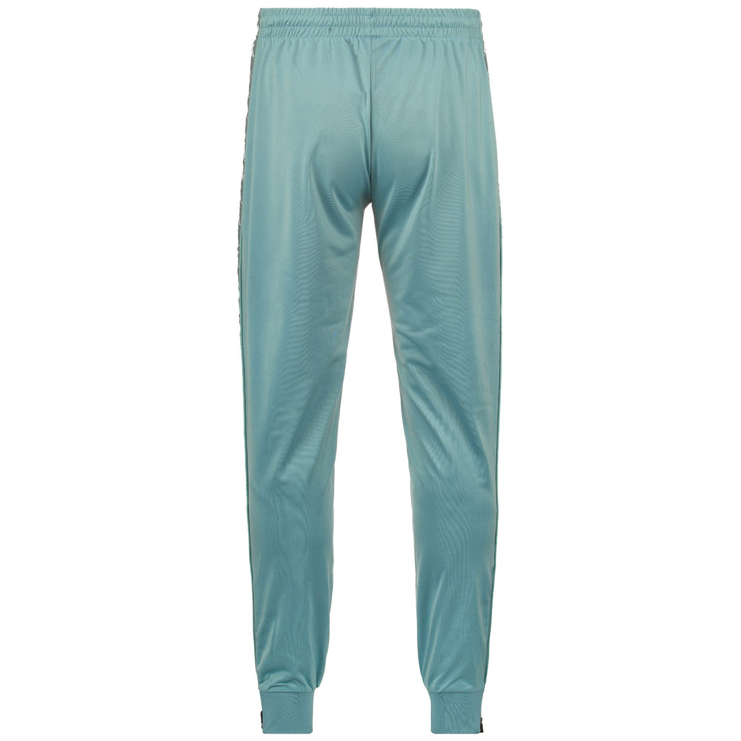 Pants Man 222 BANDA   RASTORIA SLIM Sport Trousers BLUE STONE - WHITE Dressed Side (jpg Rgb)		