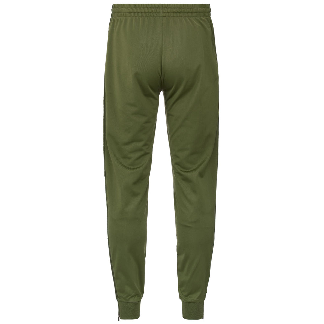 Pantalones deportivos ajustados de tricot cepillado para hombre, color verde main