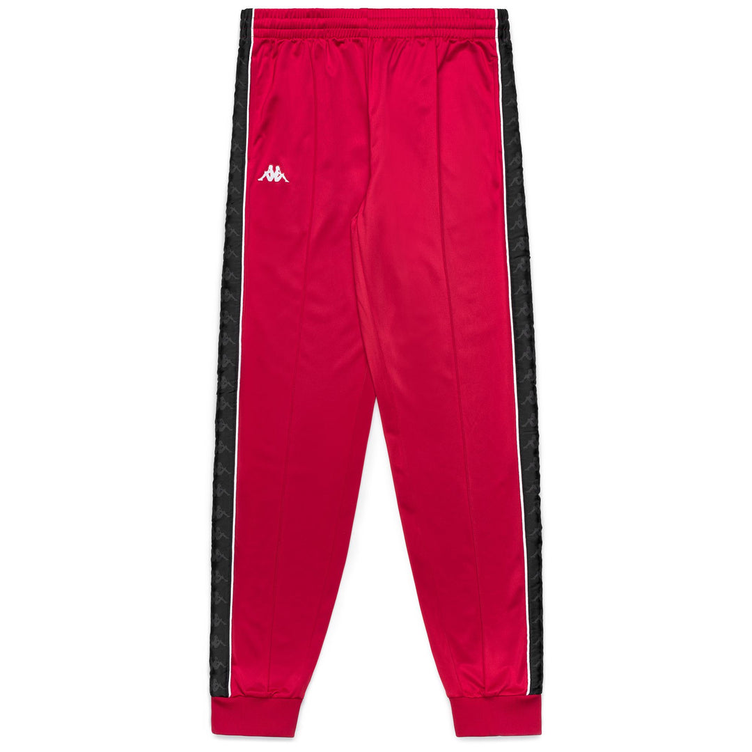 Pantalon de sport slim fit pour homme rouge en tricot brossé 01