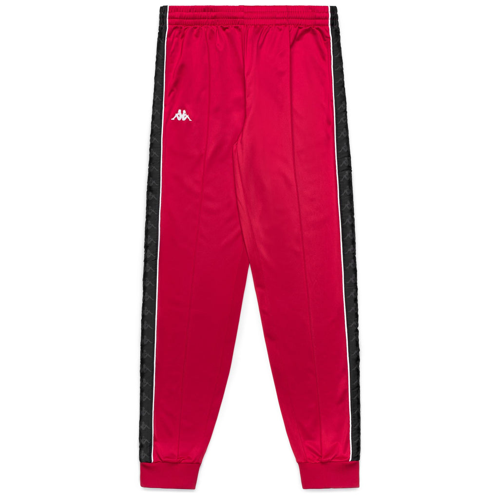 Slim Fit Men's Red Sportswear Trousers in Brushed Tricot | Kappa