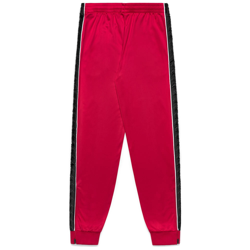 Slim Fit Men's Red Sportswear Trousers in Brushed Tricot 02