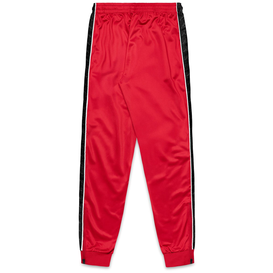 Red men's slim fit sport trousers with elastic waistband main