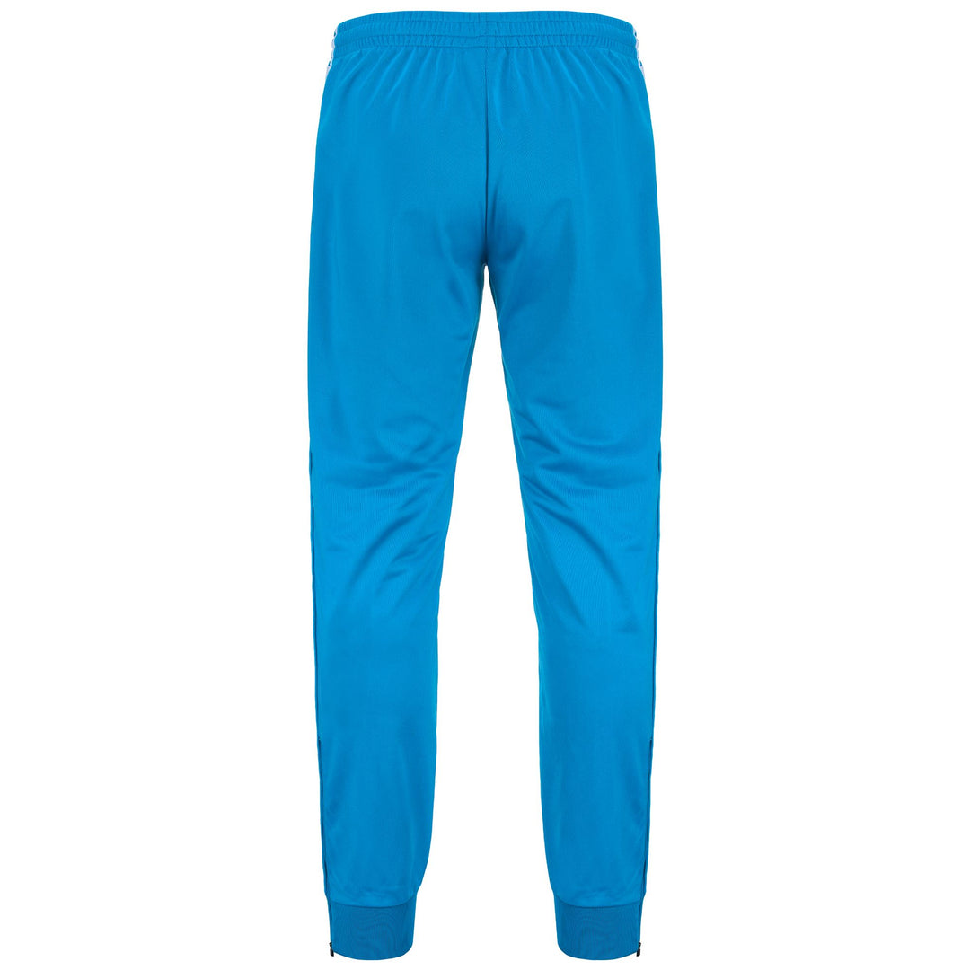 Pants Man 222 BANDA   RASTORIA SLIM Sport Trousers BLUE SMURF-WHITE Dressed Side (jpg Rgb)		