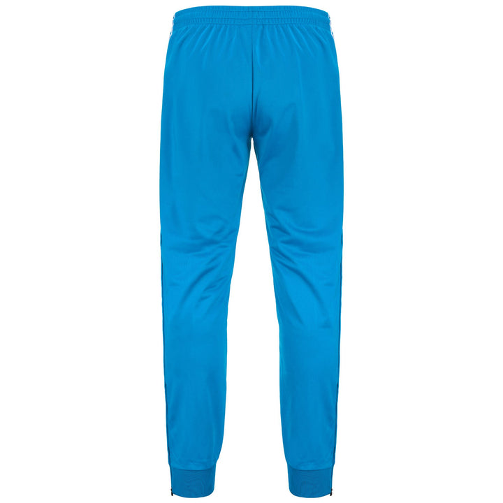 Pants Man 222 BANDA   RASTORIA SLIM Sport Trousers BLUE SMURF-WHITE Dressed Side (jpg Rgb)		