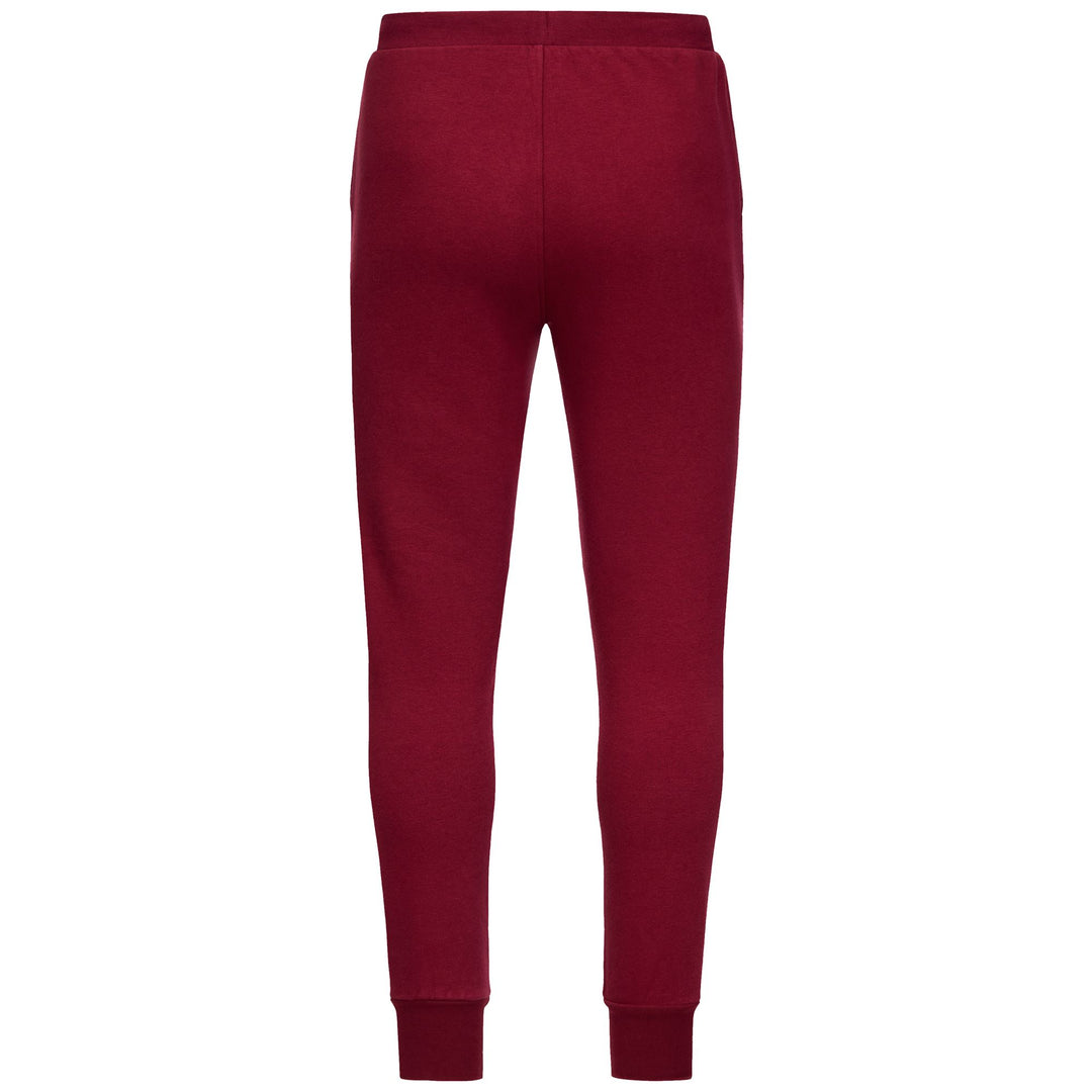 Red Men's Brushed Fleece Sports Trousers with Cuffed Legs main