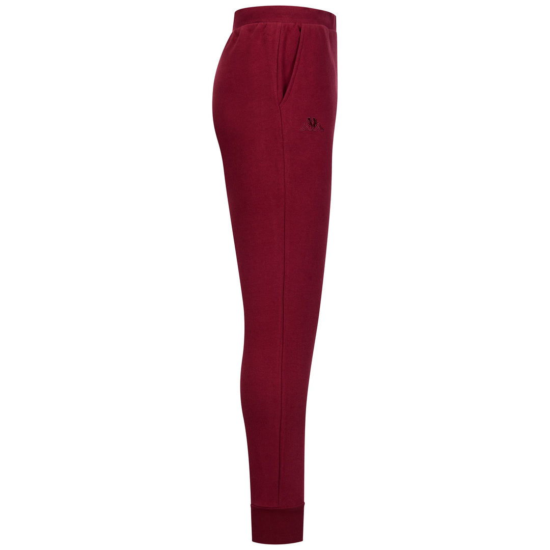 Red Men's Brushed Fleece Sports Trousers with Cuffed Legs main
