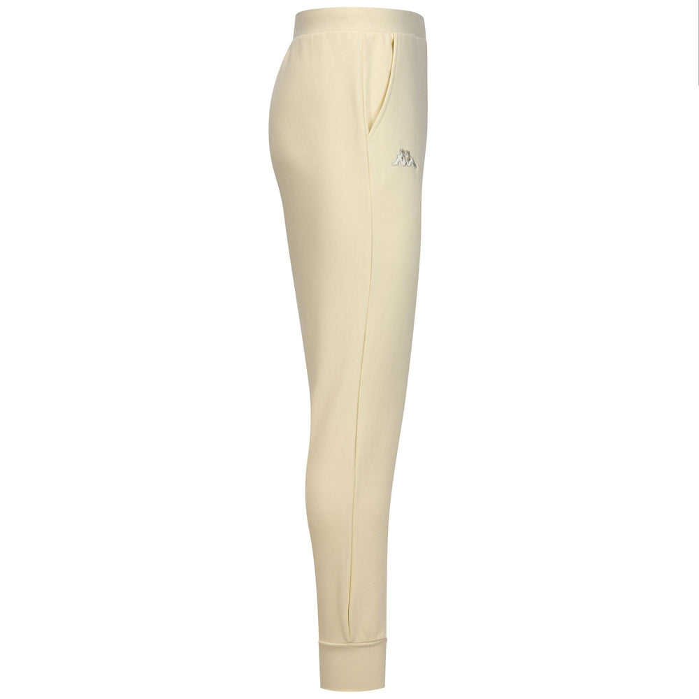 White Men's Fleece Sport Trousers with Pockets 02