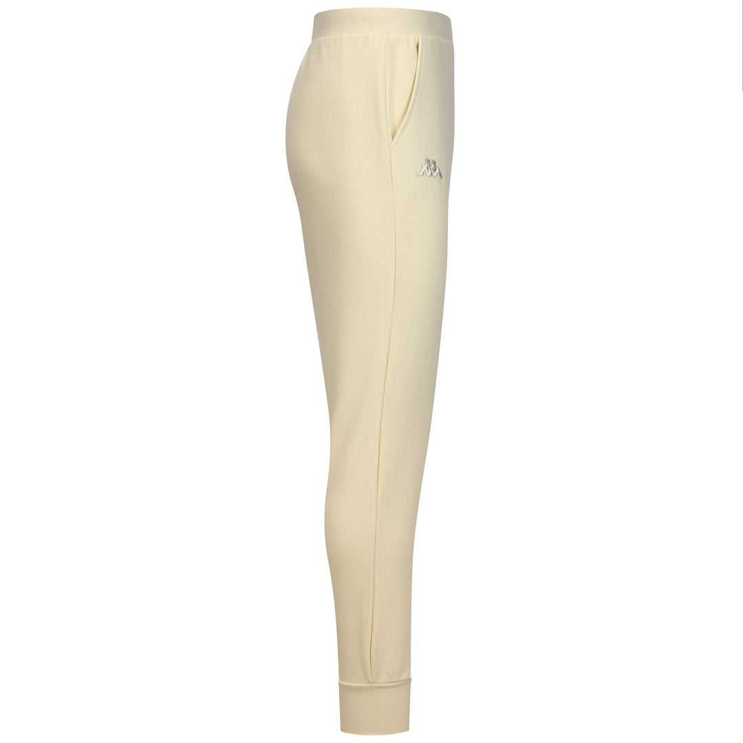 White Men's Fleece Sport Trousers with Pockets main