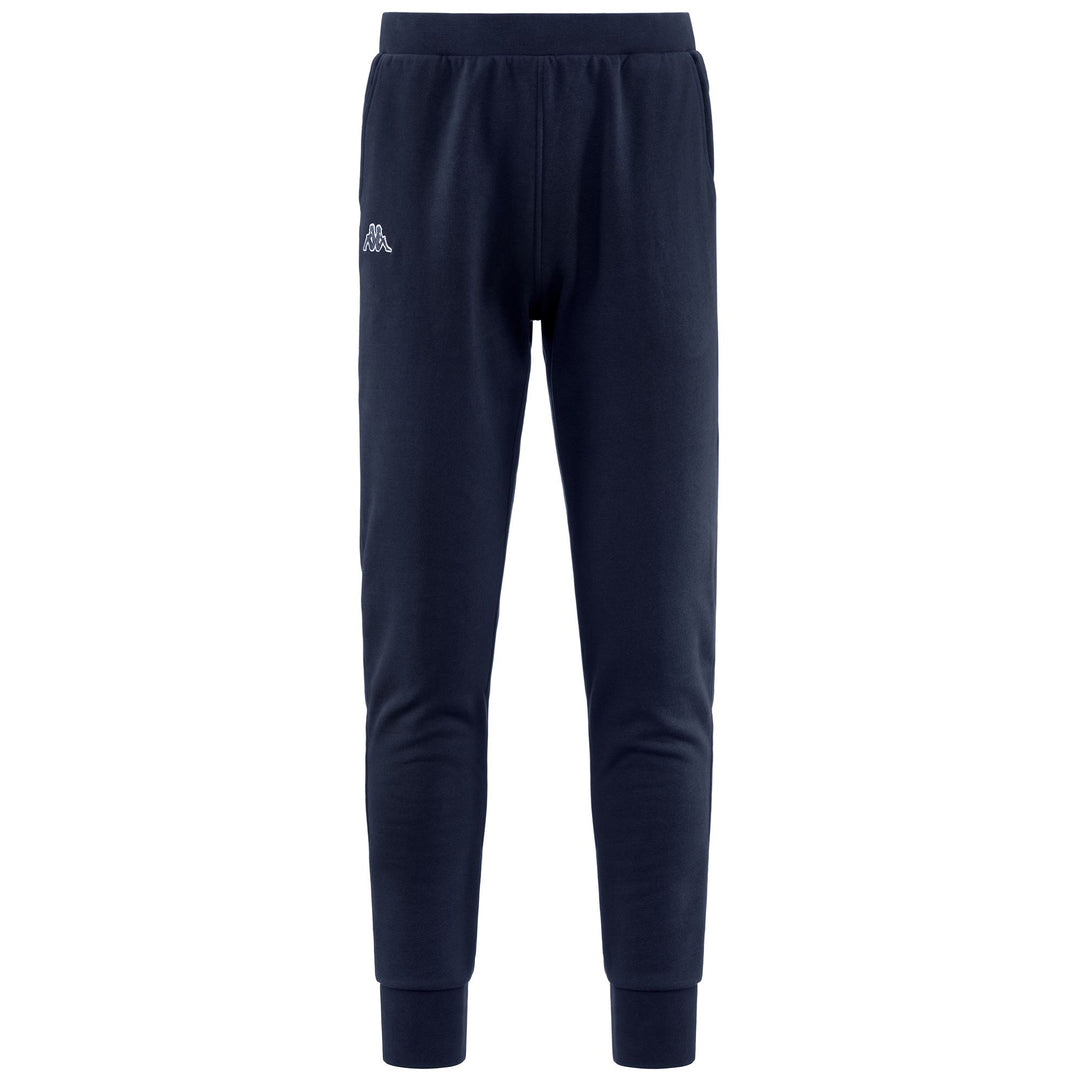 Pantaloni in Cotone Stile Sportivo Uomo Blu Marino 01
